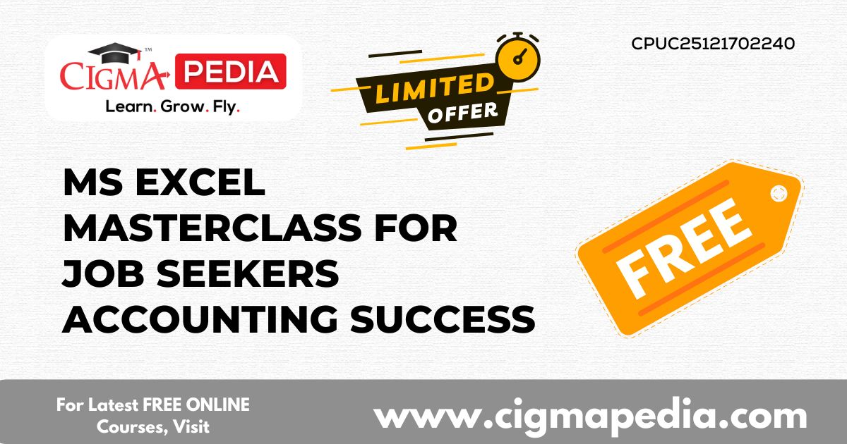 MS Excel Masterclass for Job Seekers Accounting Success