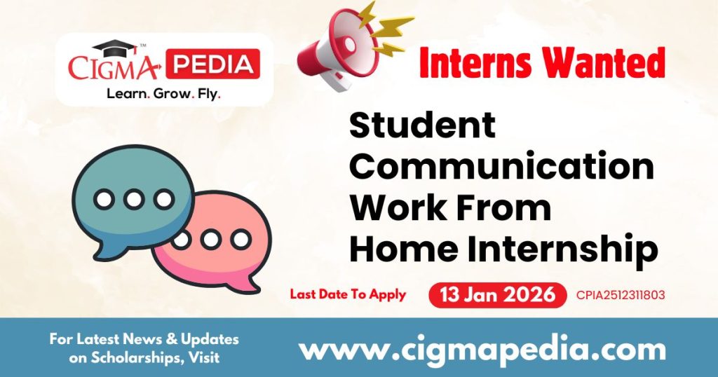 Student Communication Work From Home Internship