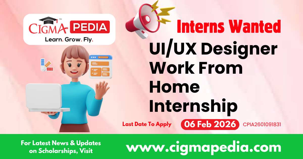 UI/UX Designer Work From Home Internship