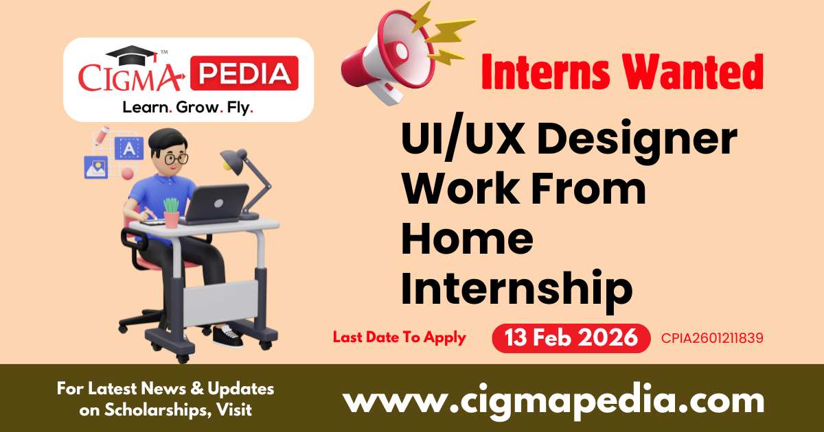 UI/UX Designer Work From Home Internship