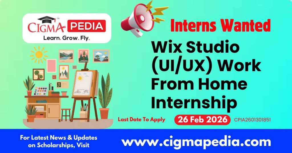 Wix Studio (UI/UX) Work From Home Internship