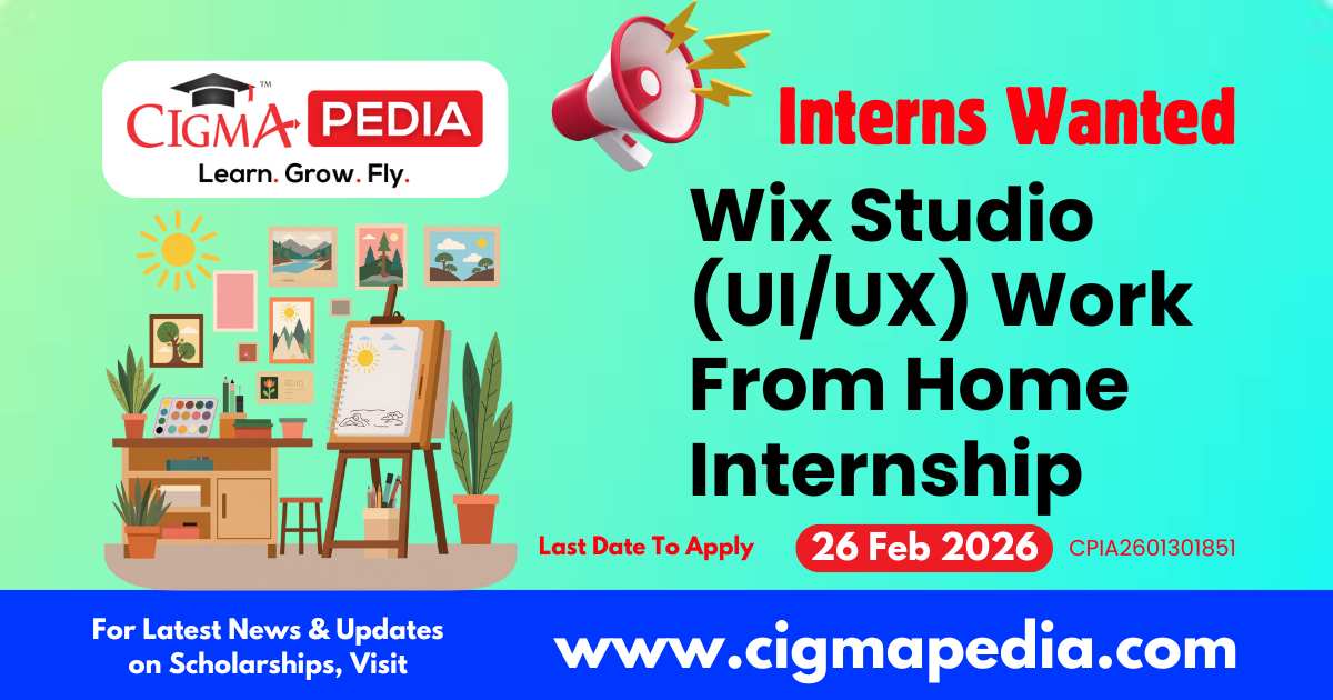 Wix Studio (UI/UX) Work From Home Internship