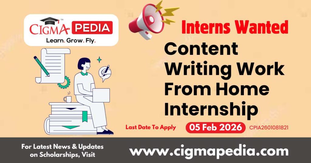 Content Writing Work From Home Internship
