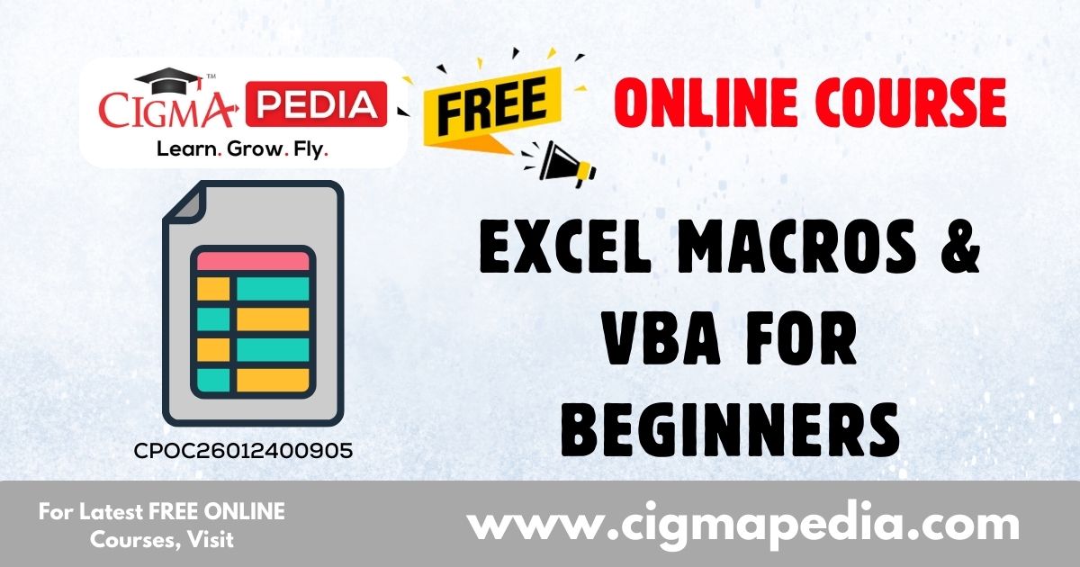 Excel Macros & VBA for Beginners