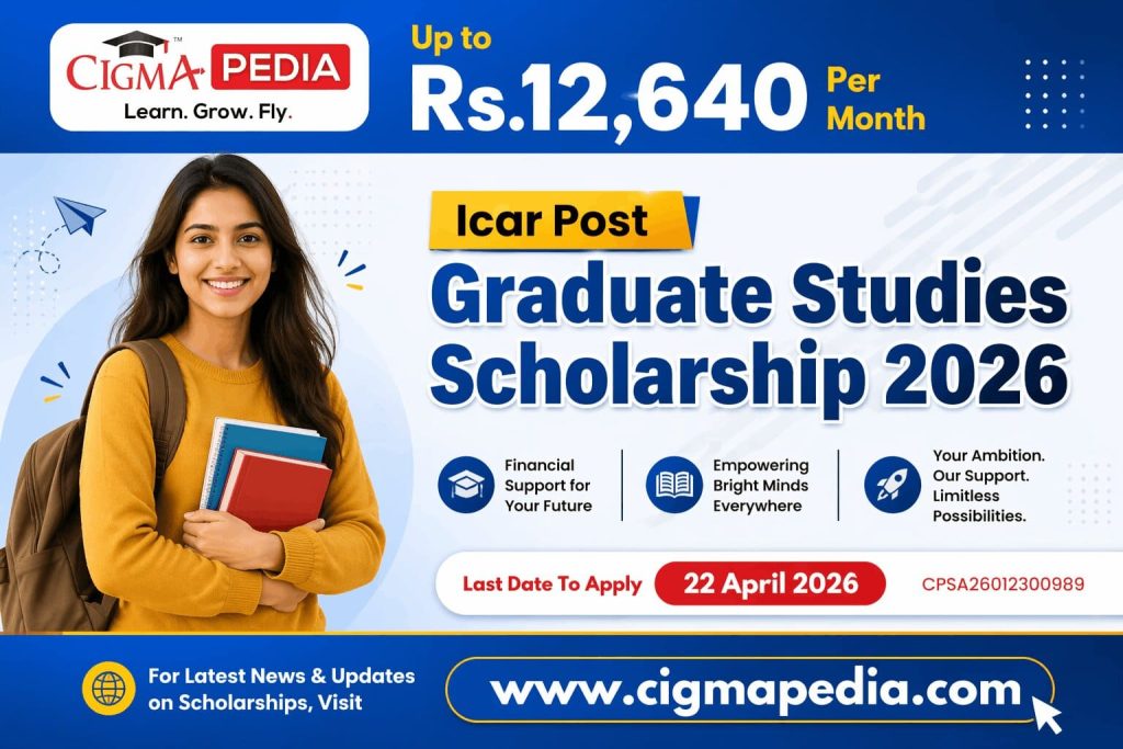 Icar Post Graduate Studies Scholarship