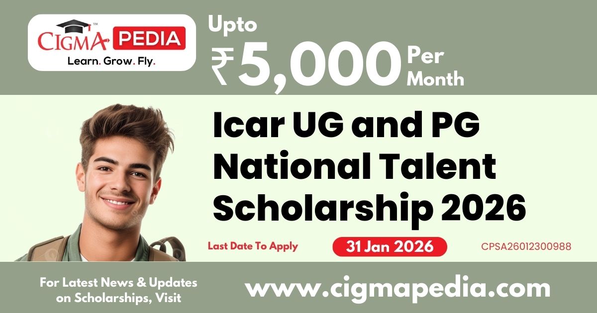 Icar UG and PG National Talent Scholarship