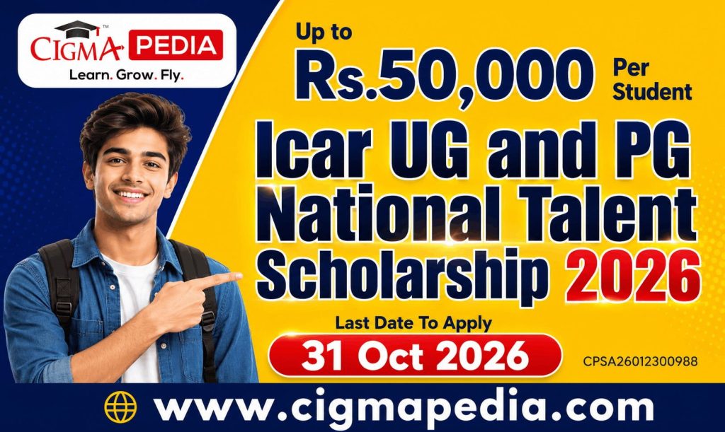 Icar UG and PG National Talent Scholarship