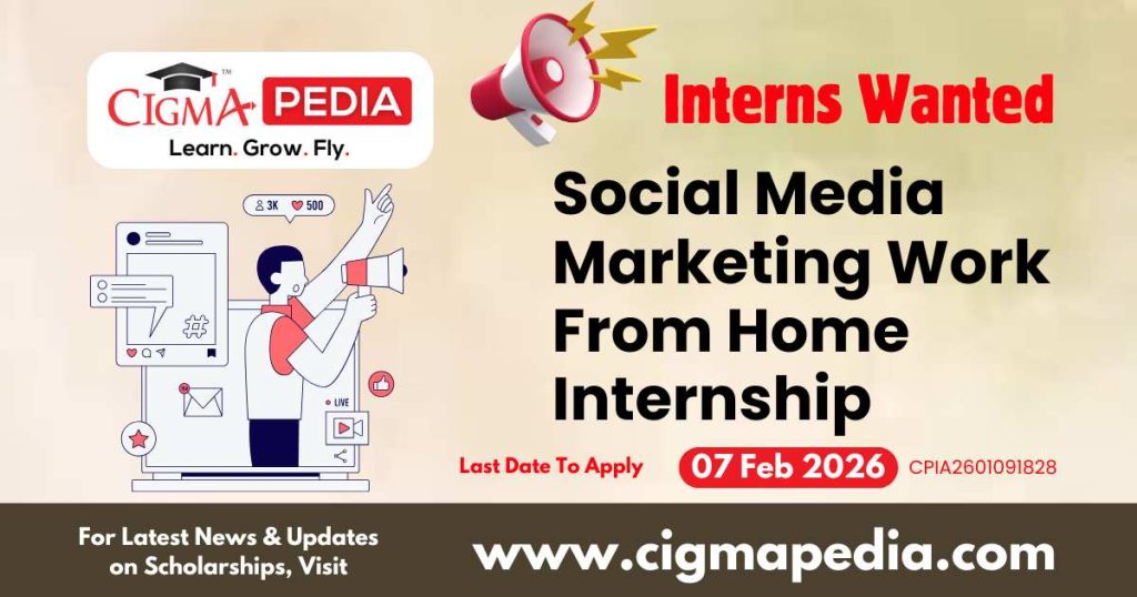 Social Media Marketing Work From Home Internship