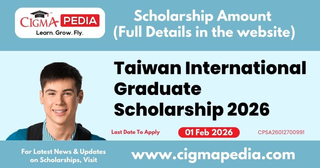 Taiwan International Graduate Scholarship
