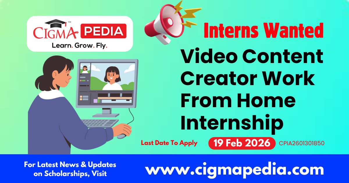 Video Content Creator Work From Home Internship