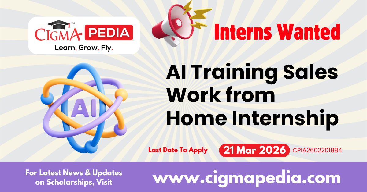 AI Training Sales Work from Home Internship