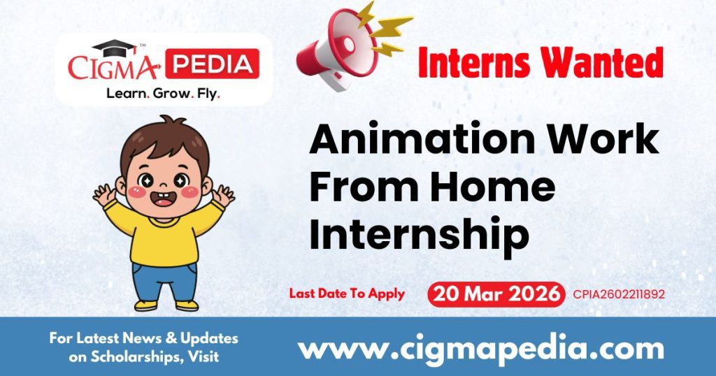 Animation Work From Home Internship