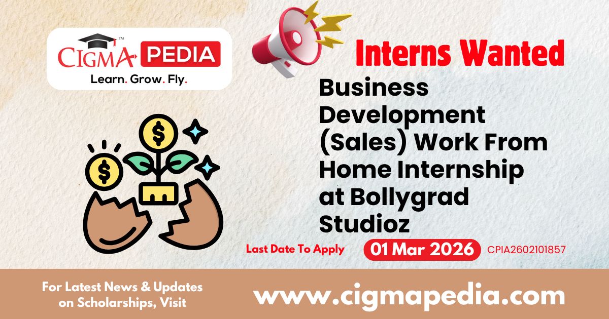 Business Development (Sales) Work From Home Internship