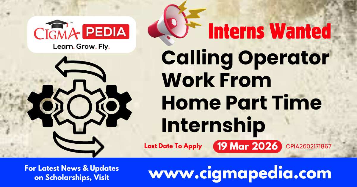 Calling Operator Work From Home Part Time Internship