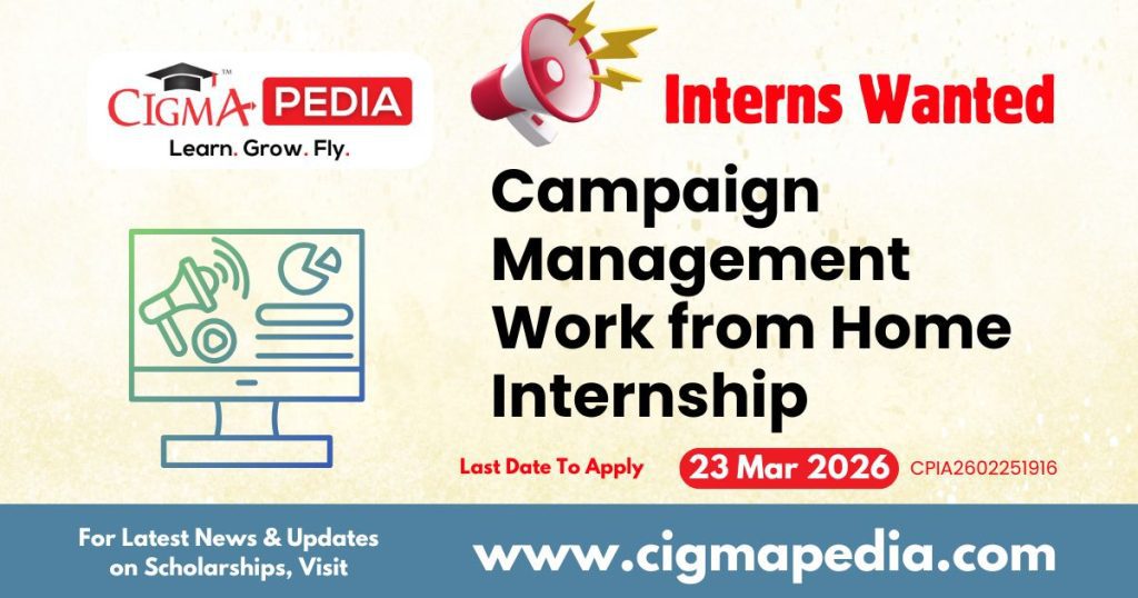 Campaign Management Work from Home Internship