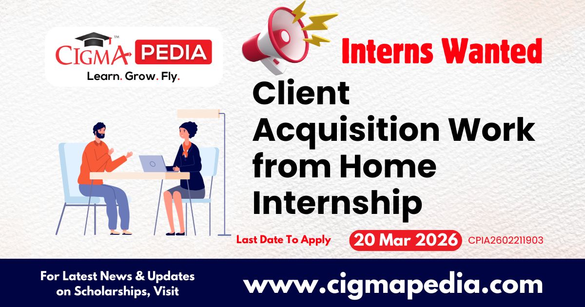 Client Acquisition Work from Home Internship