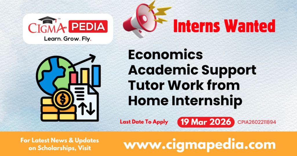 Economics Academic Support Tutor Work from Home Internship