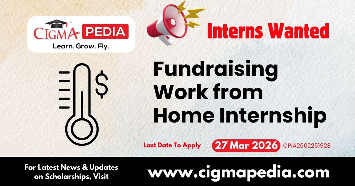 Fundraising Work from Home Internship