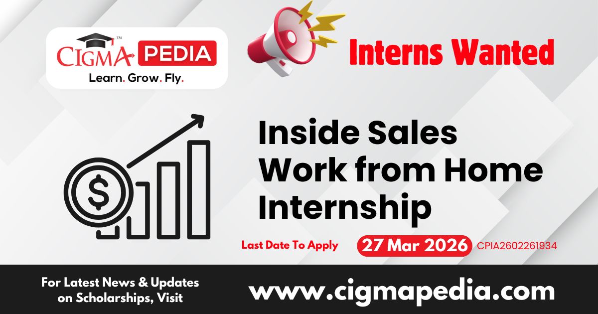 Inside Sales Work from Home Internship