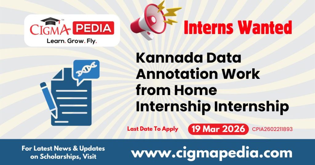 Kannada Data Annotation Work from Home Internship