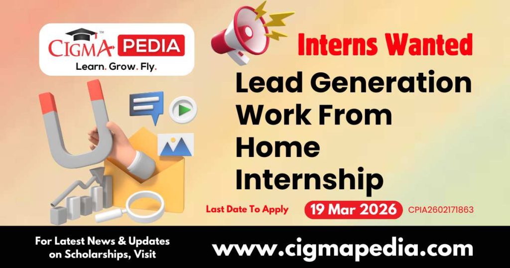 Lead Generation Work From Home Internship