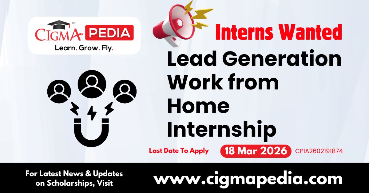 Lead Generation Work from Home Internship