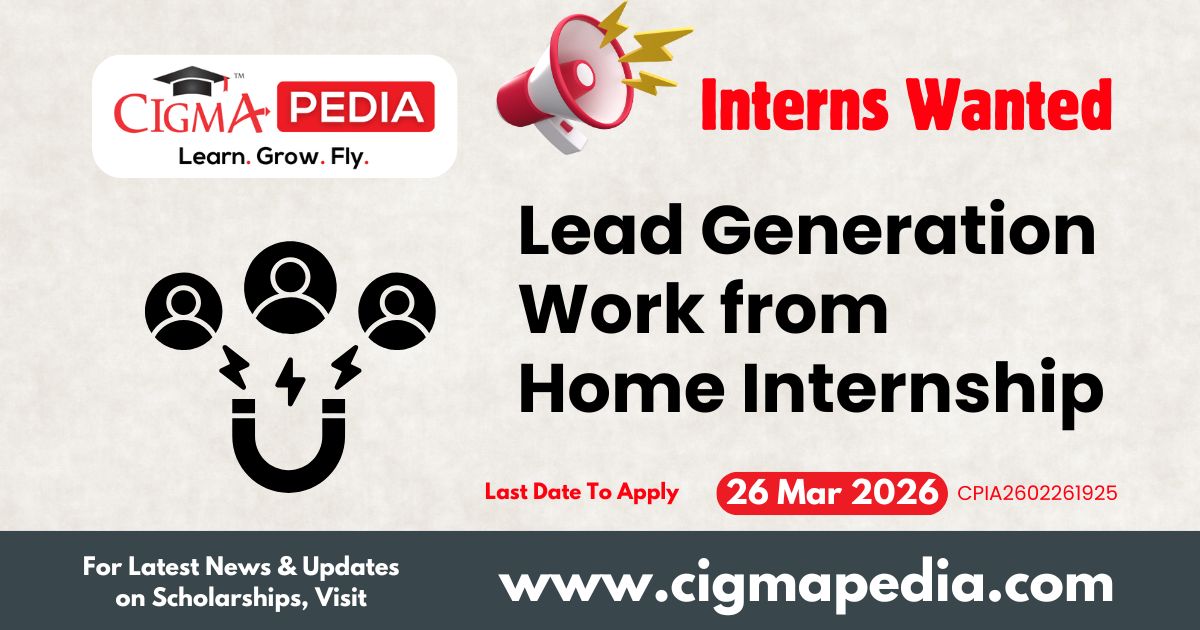 Lead Generation Work from Home Internship