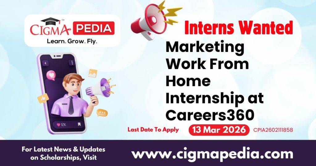 Marketing Work From Home Internship at Careers360