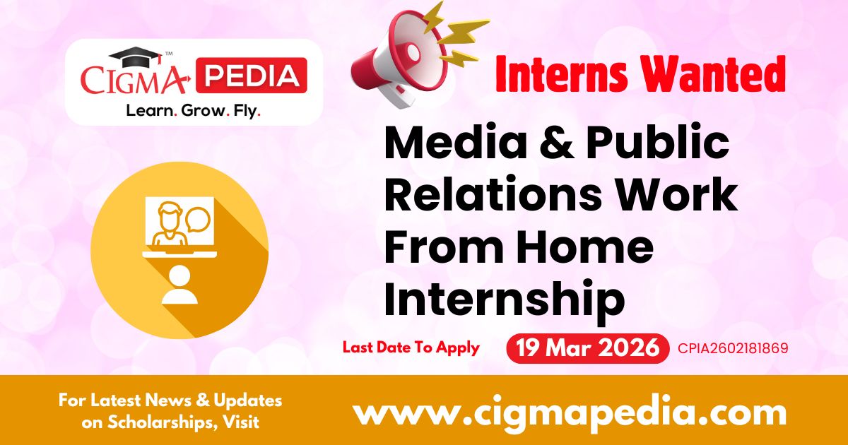 Media & Public Relations Work From Home Internship