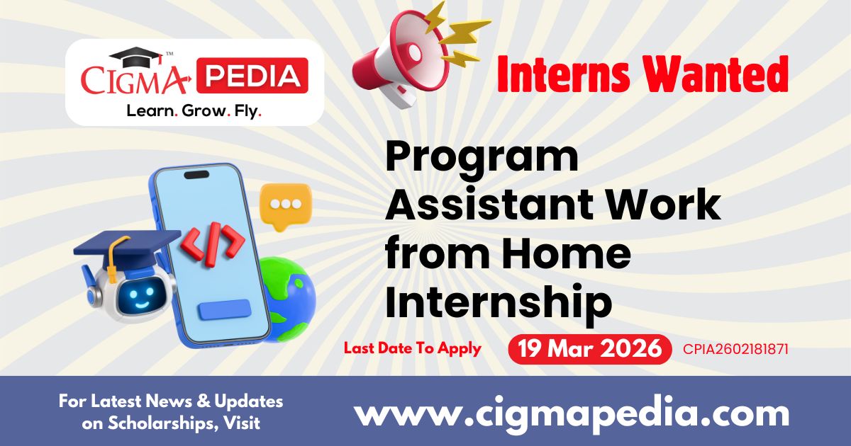 Program Assistant Work From Home Internship