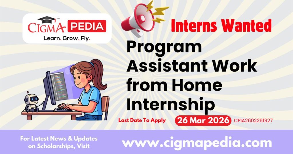 Program Assistant Work from Home Internship