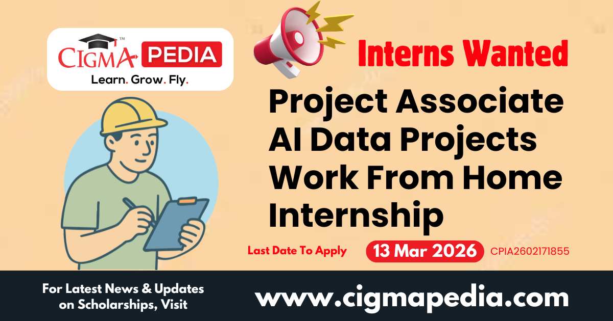 Project Associate AI Data Projects Work From Home Internship