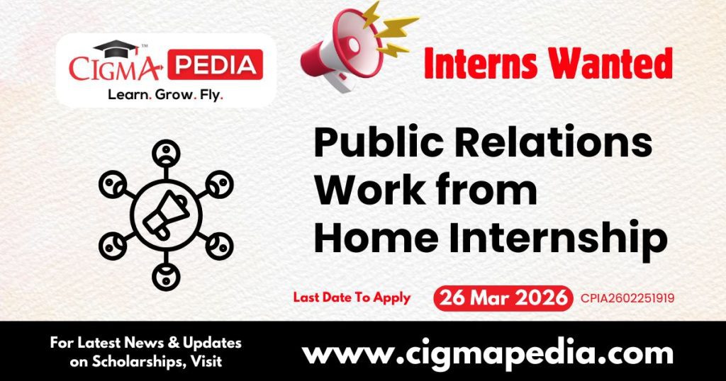 Public Relations Work from Home Internship