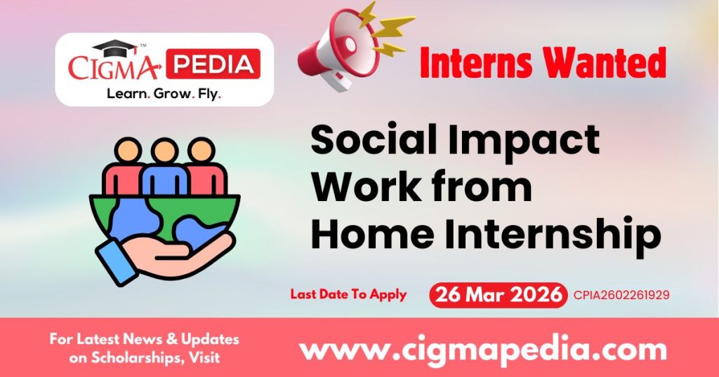 Social Impact Work from Home Internship
