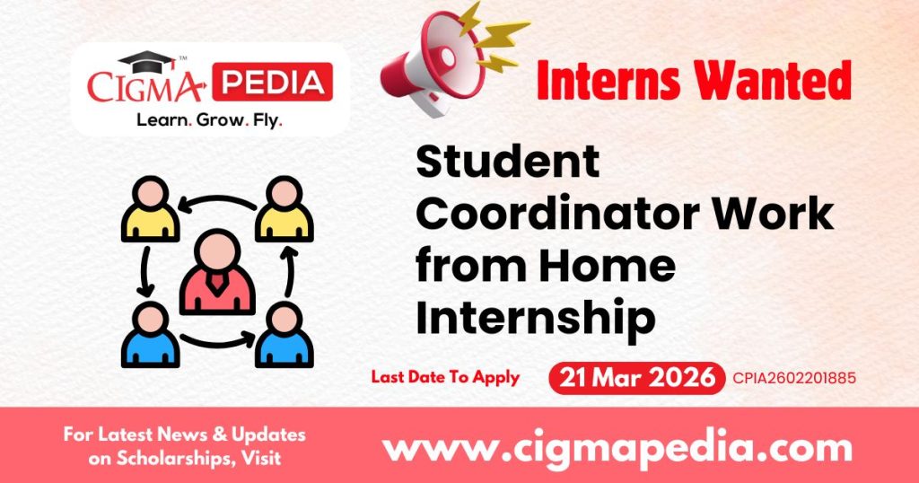 Student Coordinator Work from Home Internship