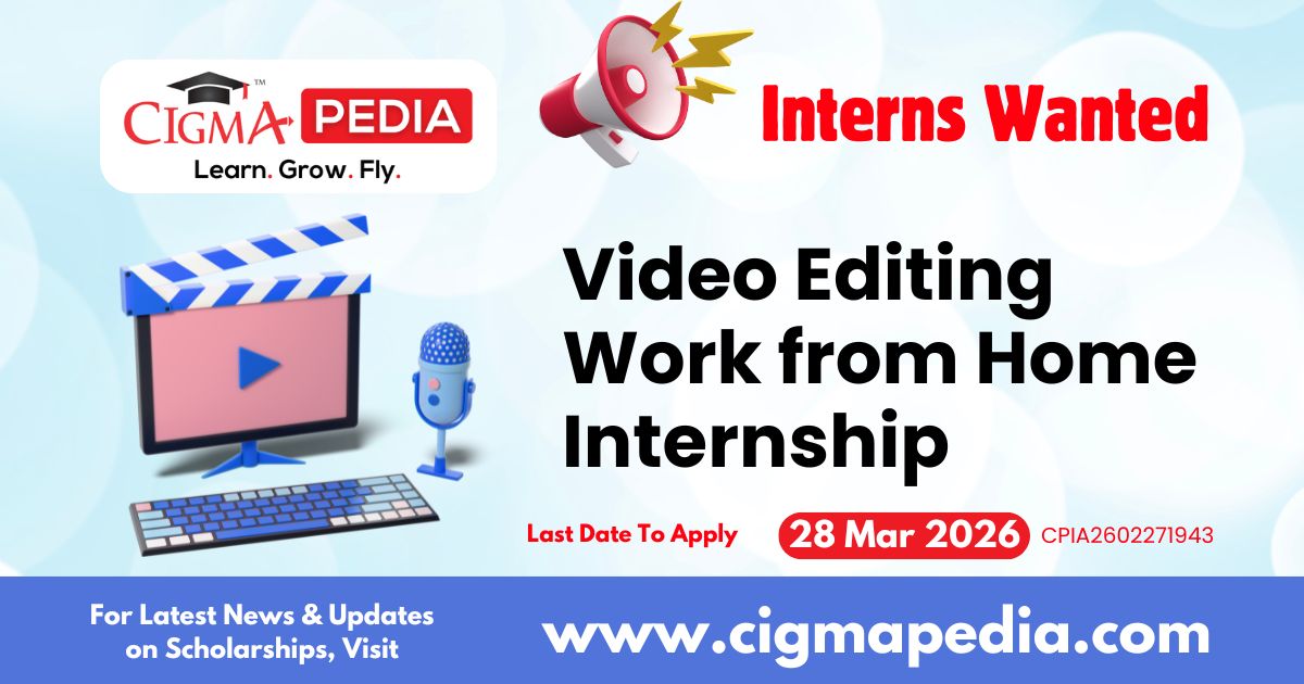 Video Editing Work From Home Internship