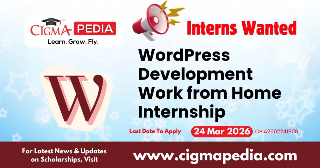 WordPress Development Work from Home Internship