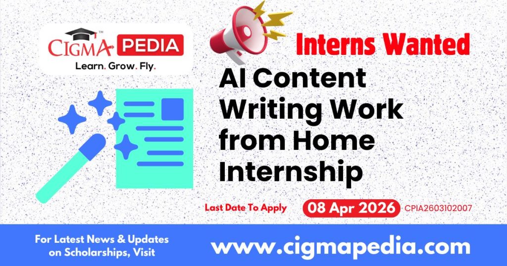 AI Content Writing Work from Home Internship