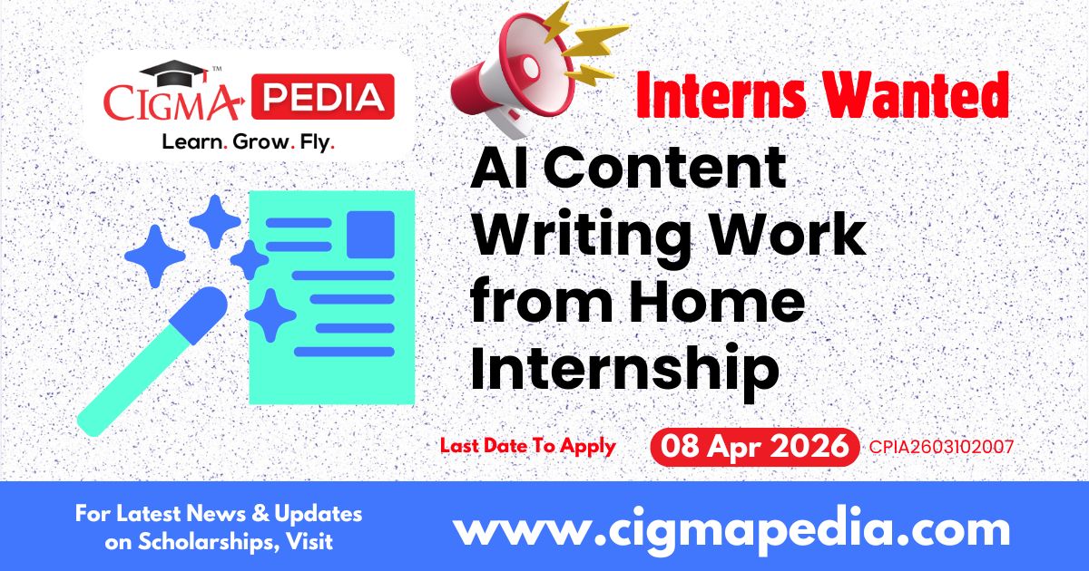 AI Content Writing Work from Home Internship
