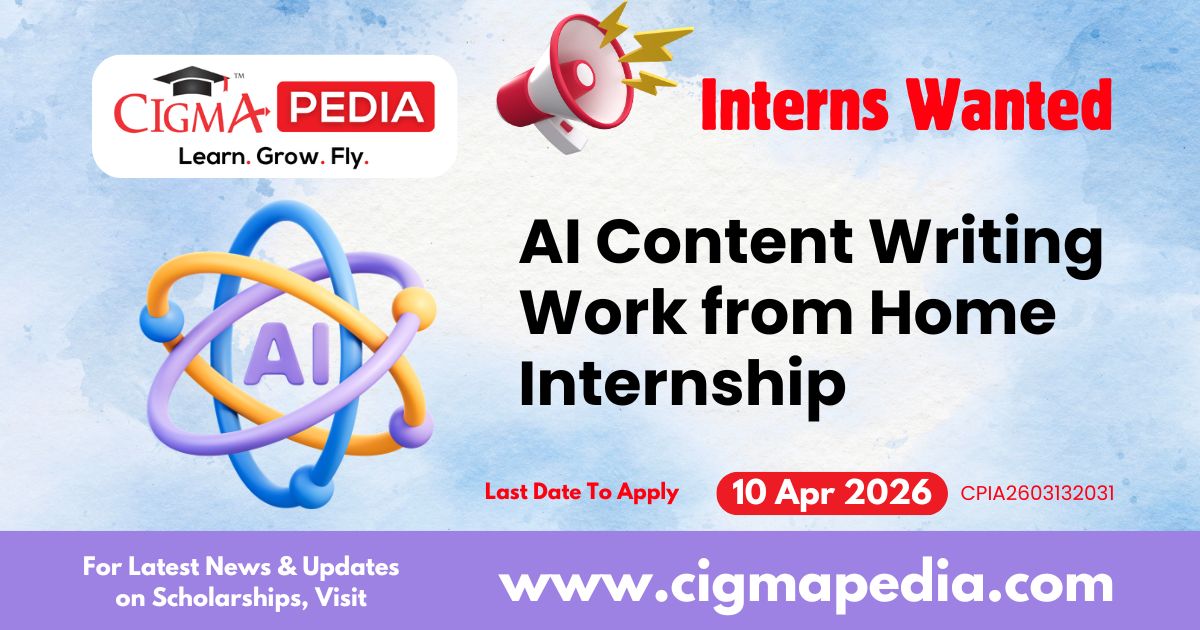 AI Content Writing Work from Home Internship