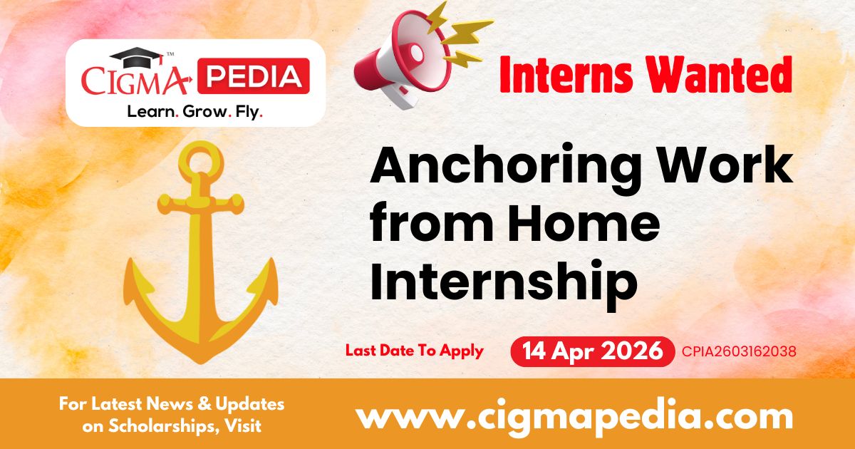 Anchoring Work from Home Internship