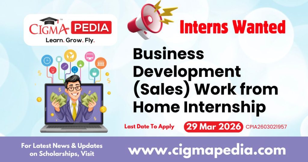 Business Development (Sales) Work From Home Internship