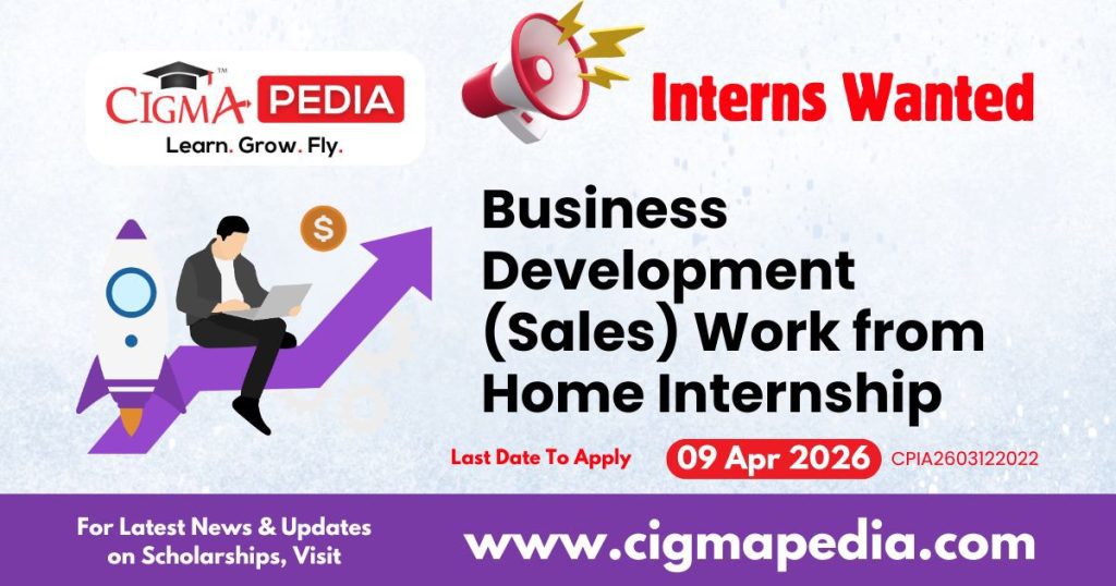 Business Development (Sales) Work From Home Internship