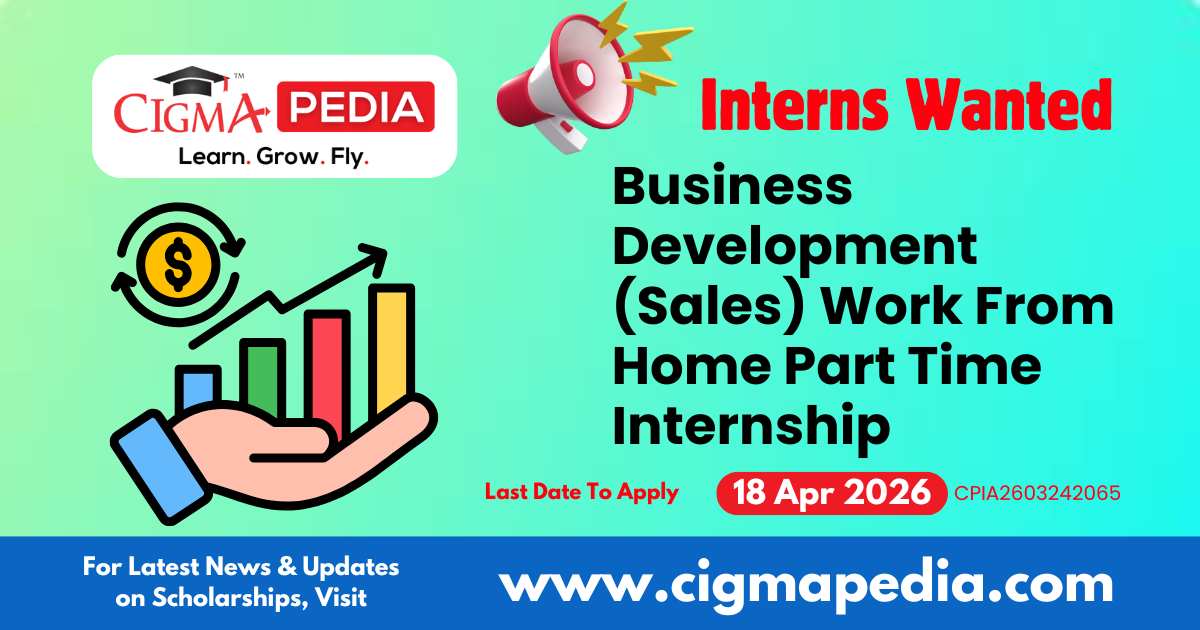Business Development (Sales) Work From Home Part Time Internship