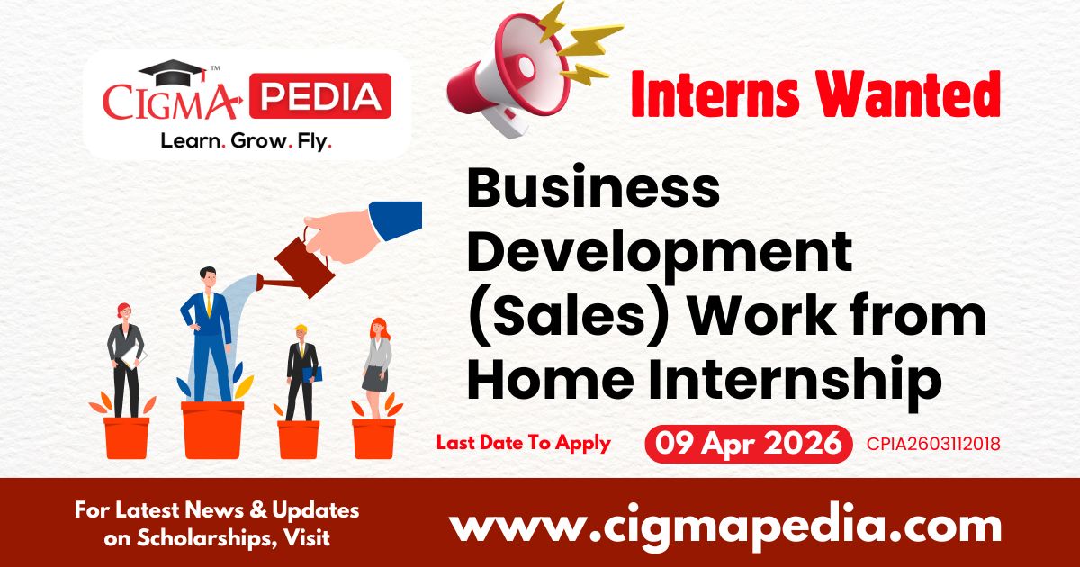 Business Development (Sales) Work from Home Internship