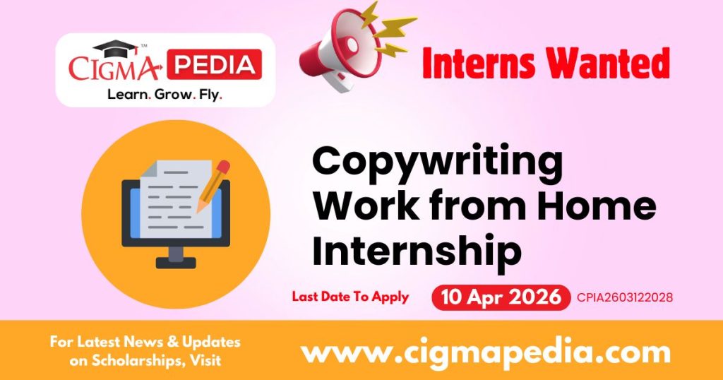 Copywriting Work from home internship