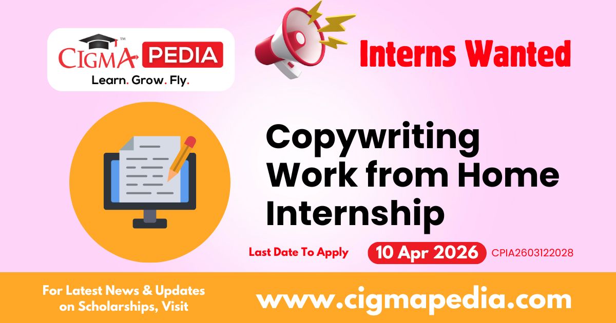Copywriting Work from home internship