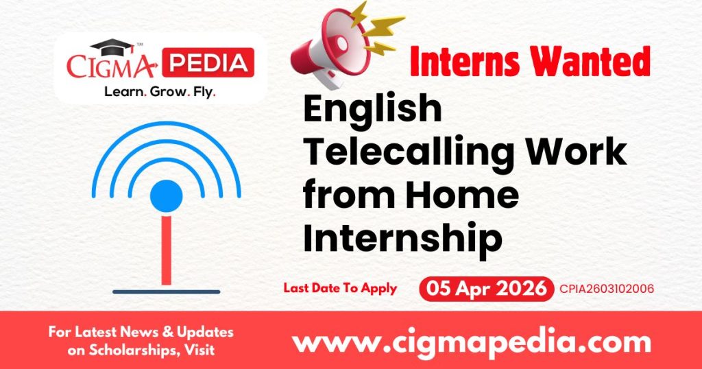 English Telecalling  Work from Home Internship