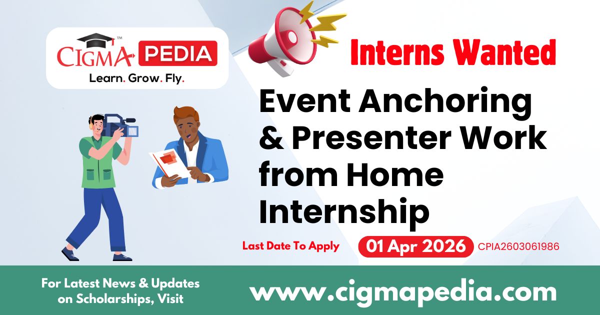 Event Anchoring & Presenter Work from Home Internship