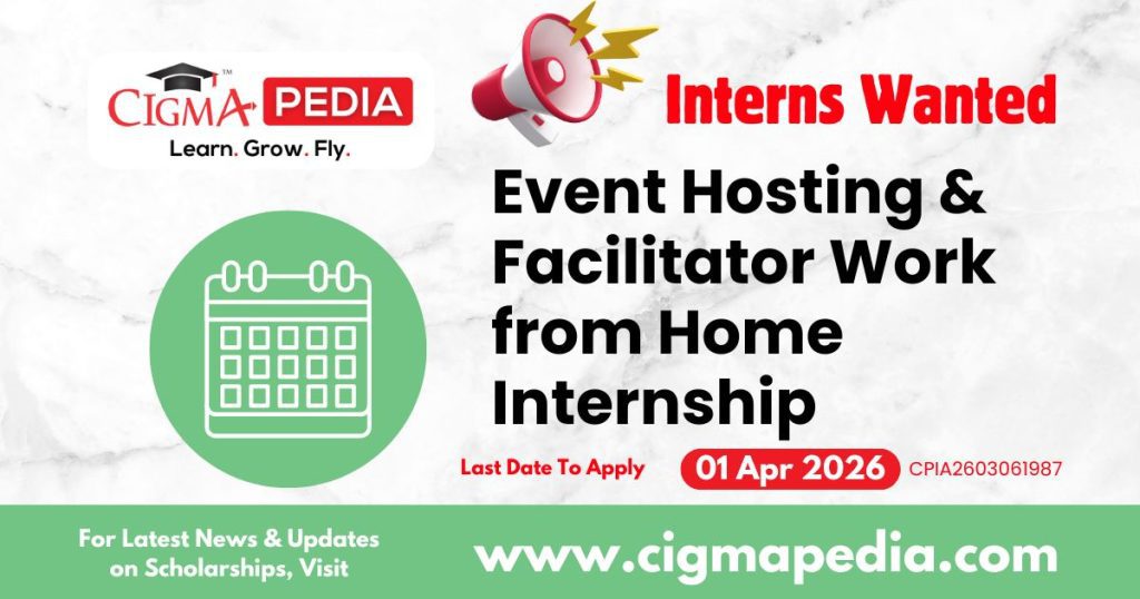 Event Hosting & Facilitator Work from Home Internship